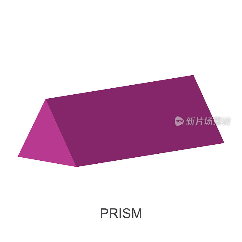 3 d shape-prism向量